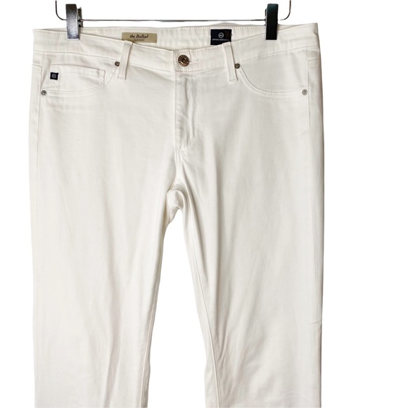 AG Adriano Goldschmied The Ballad Slim Boot Jeans Coastal Grandma White Size 29R - Picture 8 of 15